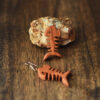 Women's Wooden Earrings Handcrafted with Fishbone Design