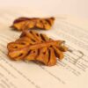 Women's Wooden Earrings Handcrafted with Leaf Design