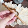 Wooden Hair Stick for Women Handcrafted with Iran's Map Design