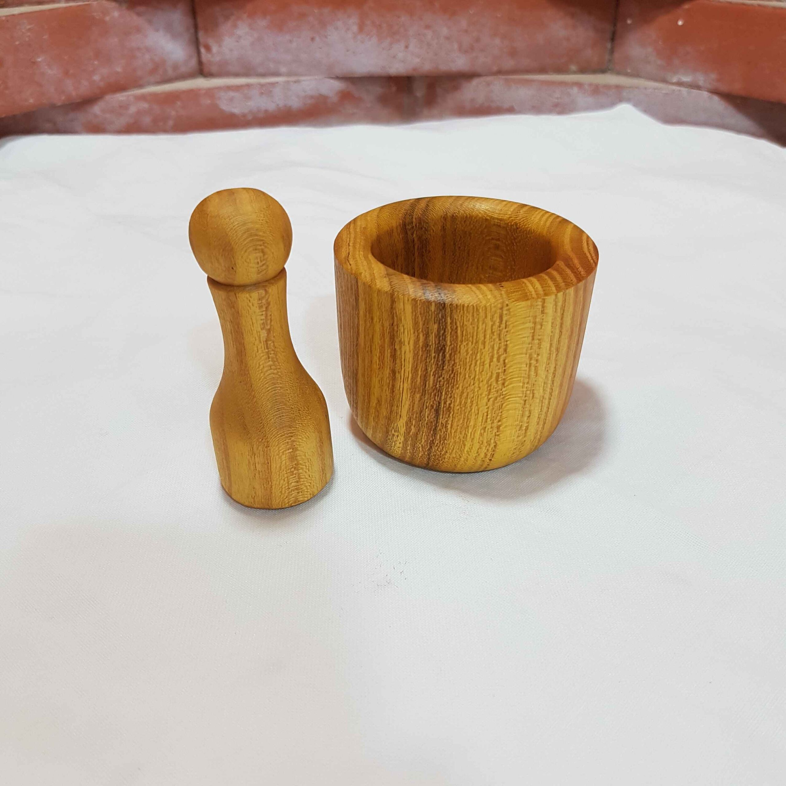 Wooden Mortar & Pestle Set Grinder Suitable for Saffron