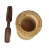 Wooden Mortar & Pestle Set Herb & Spice Grinder