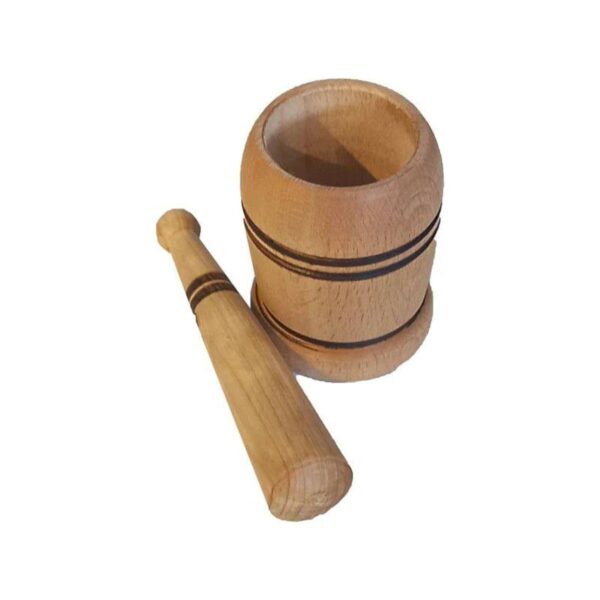 Wooden Mortar & Pestle Set Herb & Spice Grinder