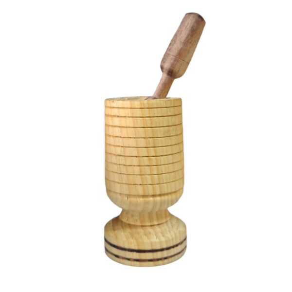 Wooden Mortar & Pestle Set Herb & Spice Grinder