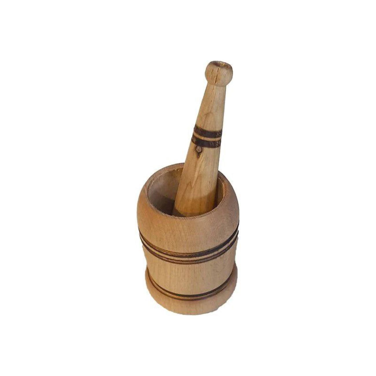 Wooden Mortar & Pestle Set Herb & Spice Grinder
