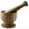 Wooden Mortar & Pestle Set for Herbs and Spices Model Gilda