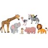 Wooden Nursery Wall Sticker for Baby's Room Model Animals