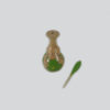 Wooden Persian Surma Dani Kohl Holder to Keep Surma Floral (x2)
