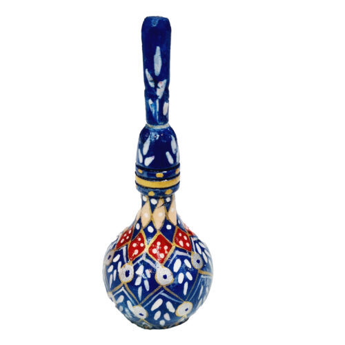 Wooden Persian Surma Dani Kohl Holder with Persian Khatamkari (x2)