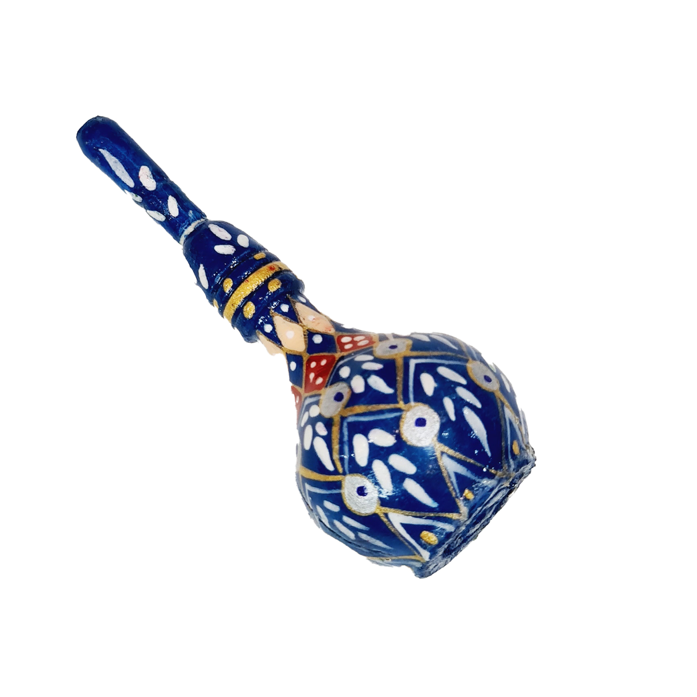 Wooden Persian Surma Dani Kohl Holder with Persian Khatamkari (x2)