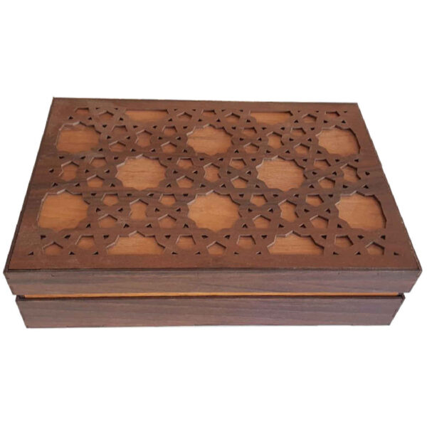 Wooden Tea box Organizer Compartments Multi-Functional