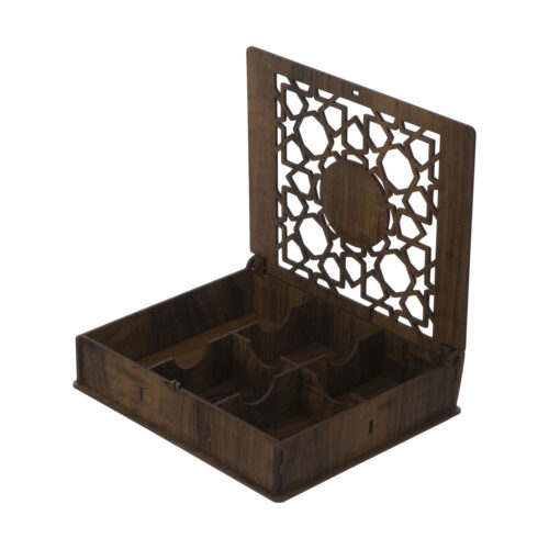 Tea Storage Box with Persian Calligraphy Accents