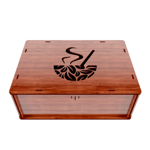 Wooden Tea box Organizer with Compartments