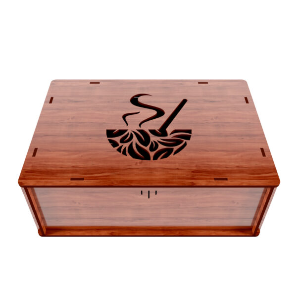 Divided Tea Box Organizer – Practical and Rustic