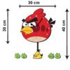 Wooden Wall Clock for Children's Room with Angry Bird Design