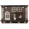 Wooden Wall Key Holder with Four Hooks Model Cottage