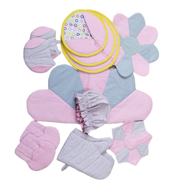 13-Piece Apron and Kitchen Essentials Set Pink