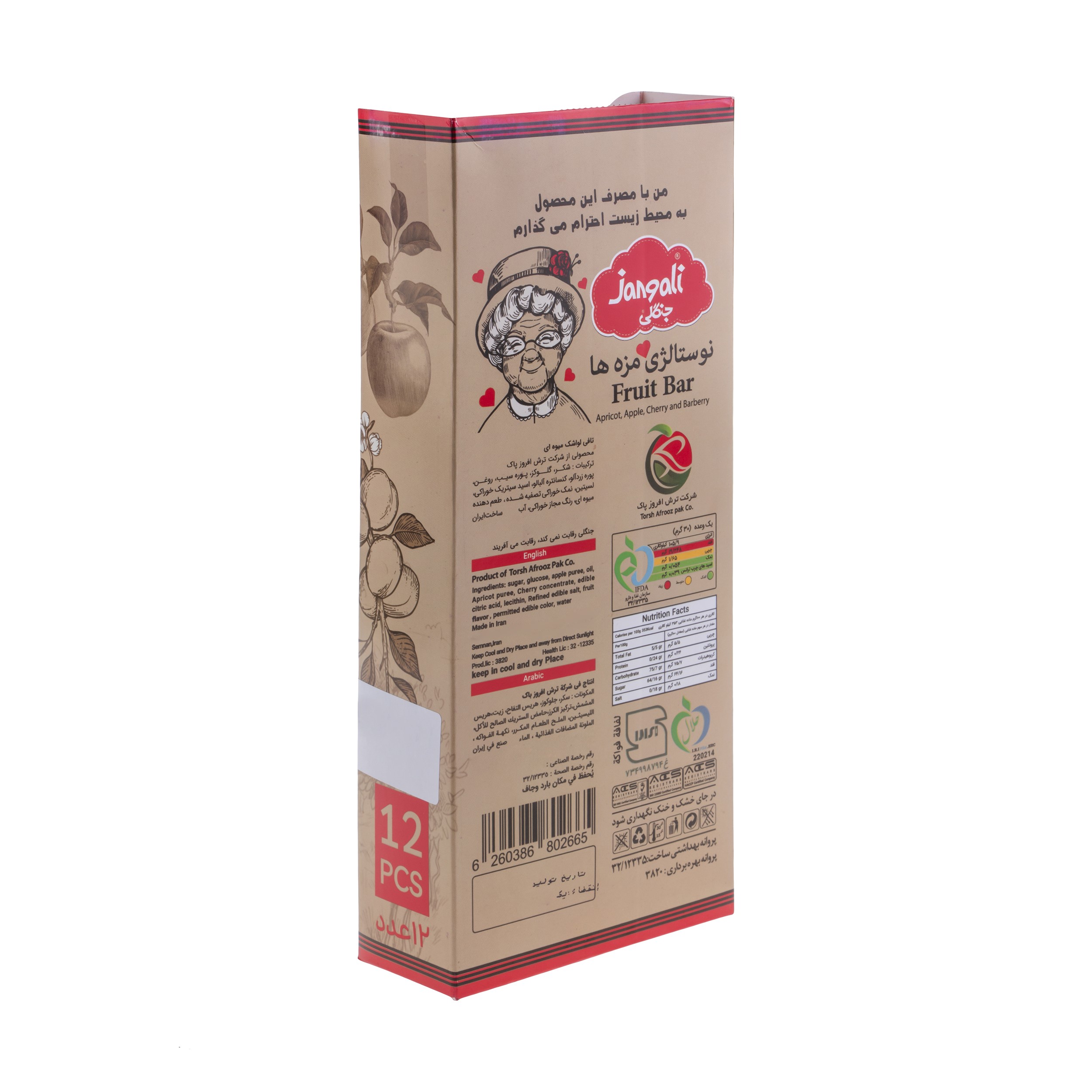 Jangali Mango Fruit Leather, 30 gr (Pack of 24)