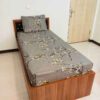 2 Piece Bed Sheet Set with Floral Design