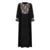 Abaya Stylish Loose Fit for Women with Floral Paisley Design