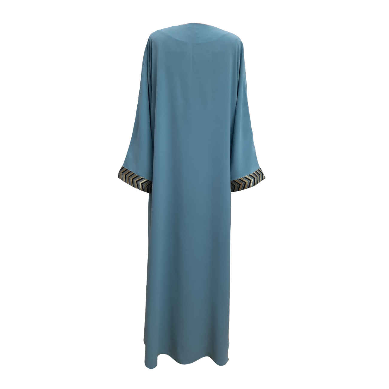 Abaya for Women Elegant with Long Sleeves & Chevron Design