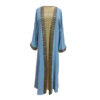 Abaya for Women Elegant with Long Sleeves & Chevron Design