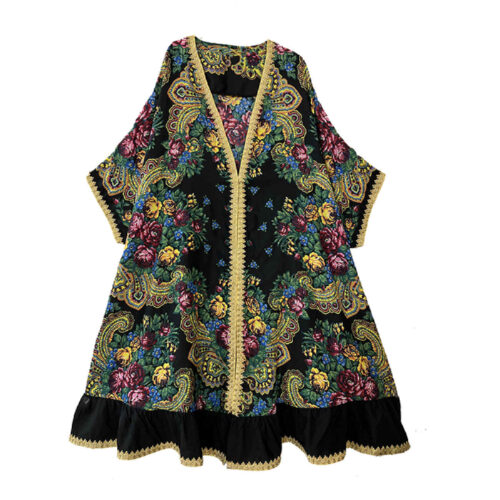 Abaya for Women with Airy Sleeves & Floral Design