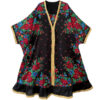 Abaya for Women with Airy Sleeves & Floral Design in Black