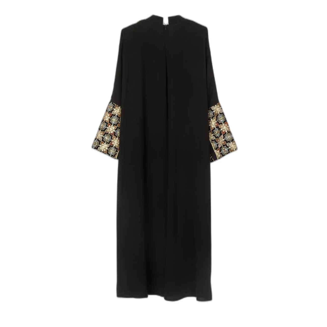 Abaya for Women with Floral Design in Black