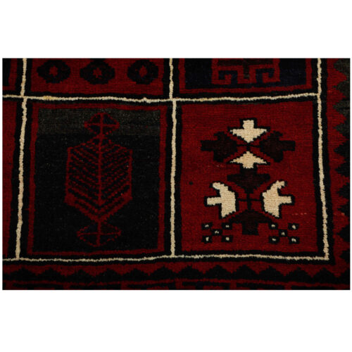Authentic Persian Carpet with Wool Hand-Knotted in Chaharmahal & Bakhtiari