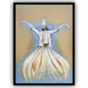 Authentic Sufi Art Oil Painting Sema Dancing – Original Canvas Masterpiece