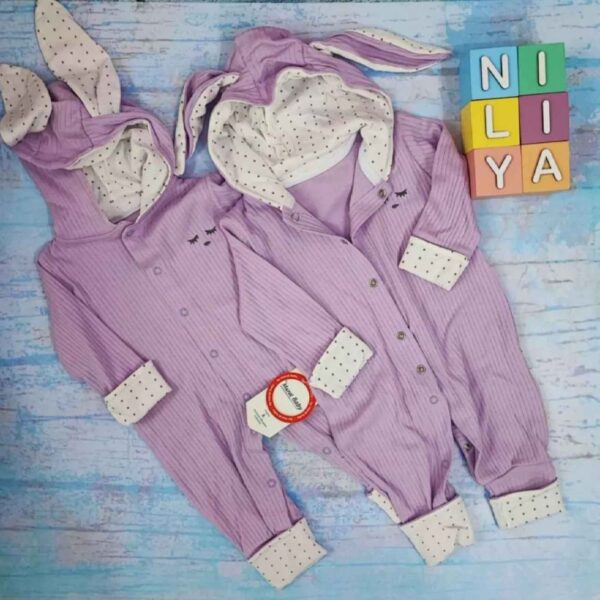 Baby Girl Long Sleeve Jumpsuit Striped Pattern