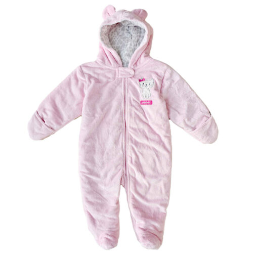 Baby Girl’s Long Sleeve Jumpsuit Trendy & Comfortable in Pink