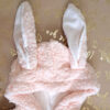 Baby Girl's Long Sleeve Jumpsuit with Bunny Ears