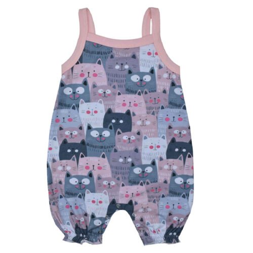 Baby Girl’s Sleeveless Jumpsuit Breathable &  Ideal for Summer