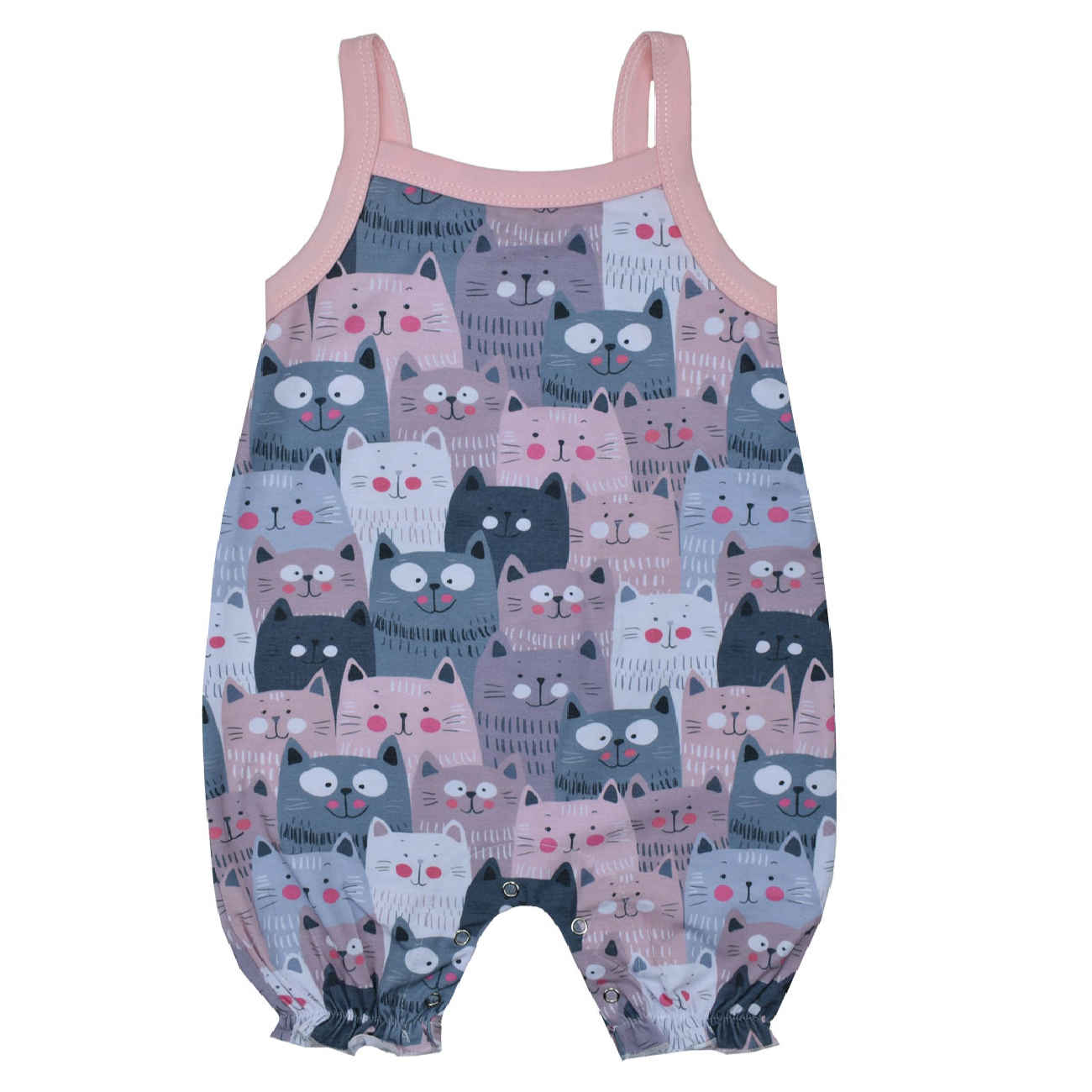 Baby Girl's Sleeveless Jumpsuit Breathable &  Ideal for Summer
