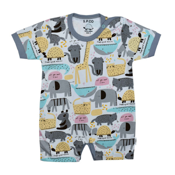 Baby Short Sleeve Jumpsuit Comfortable & Breathable