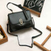 Bauletto Leather Handbag with Single Handle & Long Strap