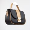 Bauletto Leather Handbag with Single Handle & Long Strap
