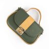 Bauletto Leather Handbag with Single Handle & Long Strap