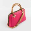 Bauletto Leather Handbag with Dual Handles in Black