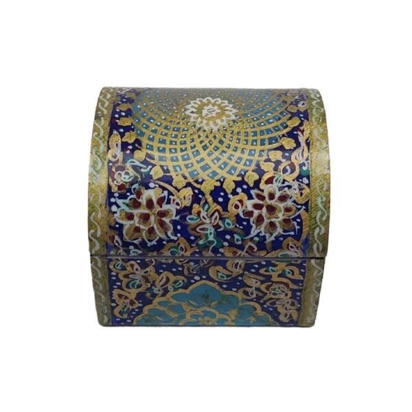 Handcrafted Bone Jewelry Box with Persian-Inspired Design