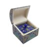 Handcrafted Bone Jewelry Box with Persian-Inspired Design