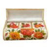 Handcrafted Bone Jewelry Box with Persian-Inspired White Design