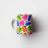 Ceramic Coffee Mug with Leaf Design