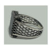 Classic Persian Aqeeq Silver Ring for Men