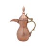 Copper Dallah Coffee Pot for Brewing Qahwa & Arabic Coffee with Brass Handle