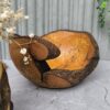 Decorative Burl Wooden Bowl Natural Alder Wood