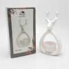 Decorative Ceramic Candle Holder with Deer Design