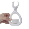 Decorative Ceramic Candle Holder with Deer Design