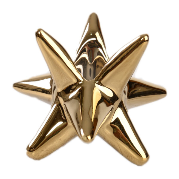 Decorative Ceramic Candle Holder with Star Design